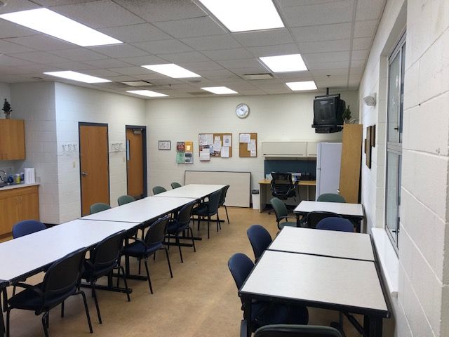 Activity room with desks