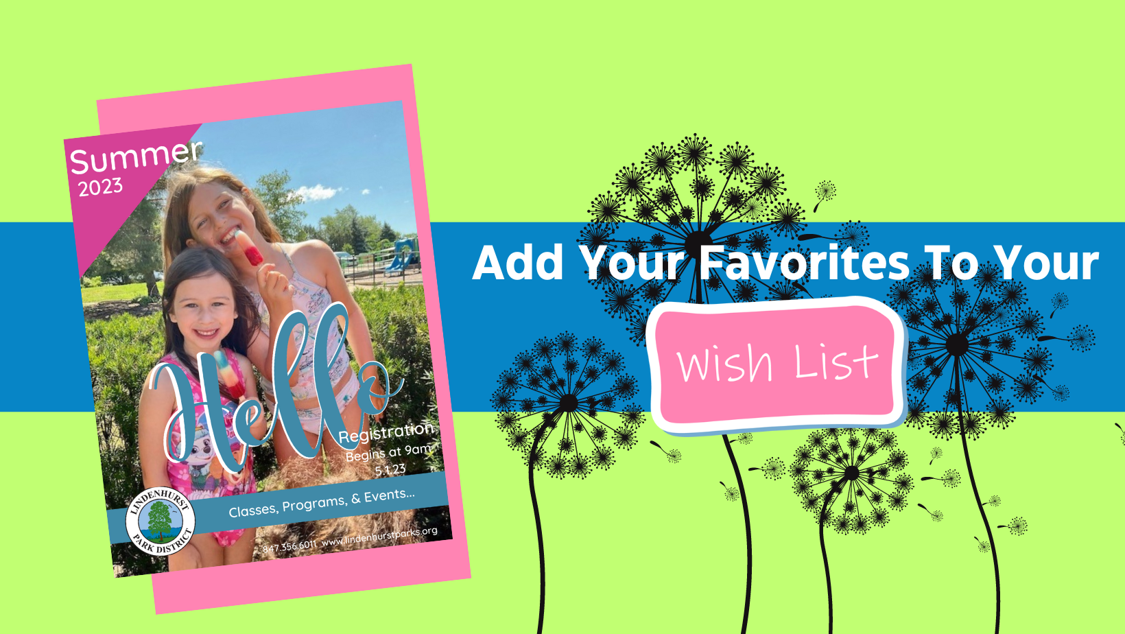 Summer 2023: Add your favorites to your wish list flyer