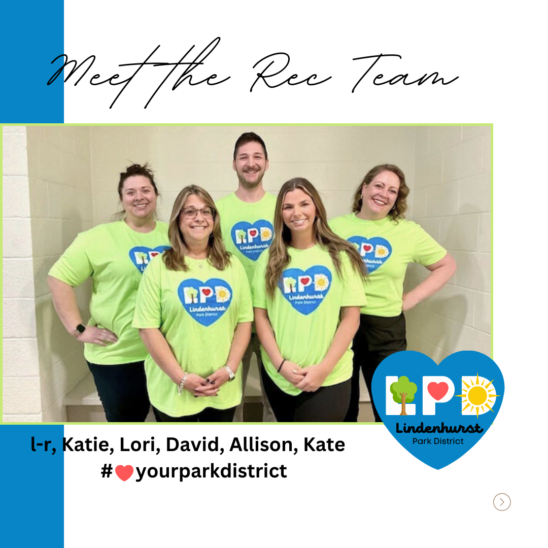 Meet the Rec Team featuring Katie, Lori, David, Allison, and Kate